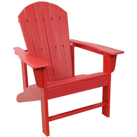 Upright Outdoor Adirondack Chair - Red