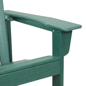 Upright Outdoor Adirondack Chair - Green