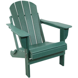 All-Weather Portable Foldable Outdoor Adirondack Chair - Green