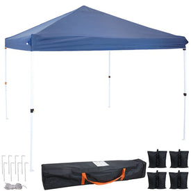 Standard 12' x 12' Pop-Up Canopy with Carry Bag and Sandbags - Blue