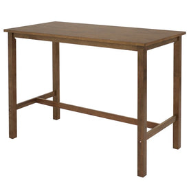 Arnold Wooden Counter-Height Indoor Dining Table - Weathered Oak Finish