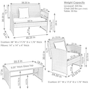 VQN-981 Outdoor/Patio Furniture/Patio Conversation Sets