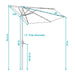 ECG-165 Outdoor/Outdoor Shade/Patio Umbrellas