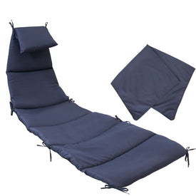 Replacement Cushion and Umbrella Fabric for Outdoor Hanging Lounge Chair - Navy Blue