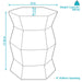 GBH-647 Decor/Furniture & Rugs/Ottomans Benches & Small Stools