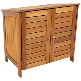 36" Meranti Wood Small Outdoor Garden Storage Shed