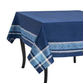 Astra 71" x 100" Tablecloth - Shades of Blue