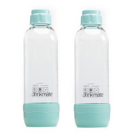 1-Liter Carbonation Bottles 2-Pack - Arctic Blue