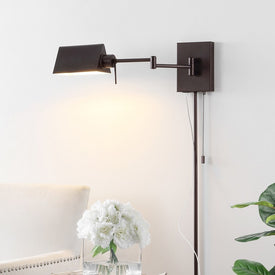 Arlo Single-Light Single Swing Arm Plug-In or Hardwired LED Wall Sconce