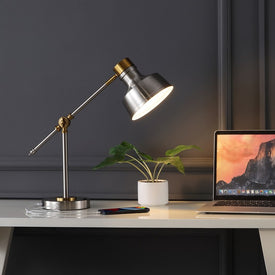 Allegra Adjustable Cantilever LED Task Lamp with USB Charging Port