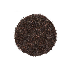 3' Round Shag Area Rug - Chocolate