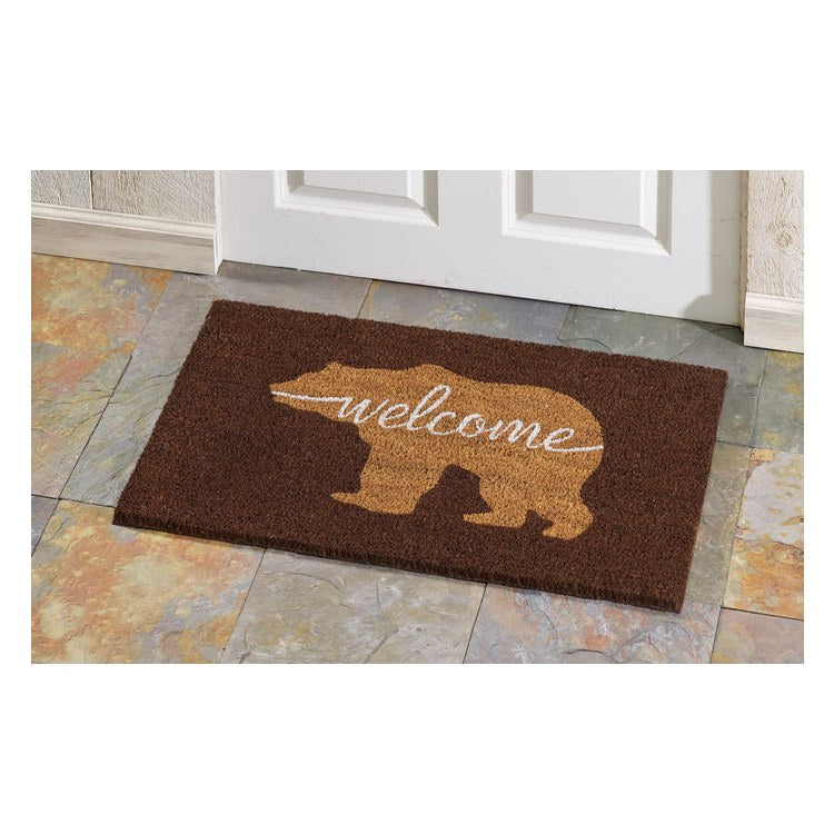 Larry Traverso Antlers Welcome 18 x 30 Doormat at Riverbend Home