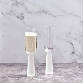 Oslo Champagne Flutes Set of 2 - Frost
