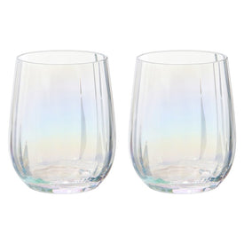 Palazzo Double Old Fashioned Tumblers/Stemless Wine Glasses Set of 2