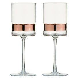 SoHo Wine Glasses Set of 2 - Bronze