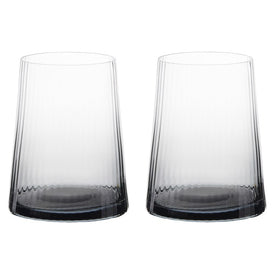 Empire Double Old Fashioned Tumblers Set of 2 - Smoke