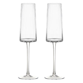 Empire Clear Champagne Flutes Set of 2