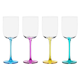 Contemporary Wine Glasses Set of 4