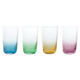 Contemporary Highball Tumblers Set of 4