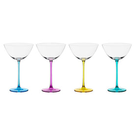 Contemporary Cocktail Glasses Set of 4