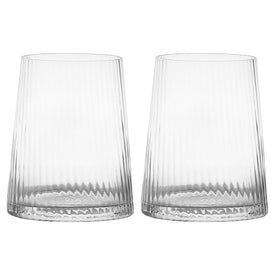 Empire Clear Double Old Fashioned Tumblers Set of 2
