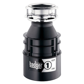 Badger 1 Compact 1/3 HP Continuous Feed Garbage Disposal