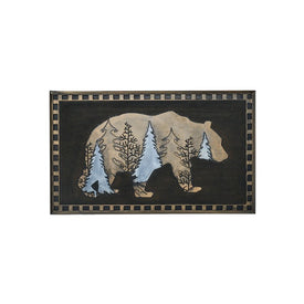 Bear 18" x 30" Doormat - Brushed Copper
