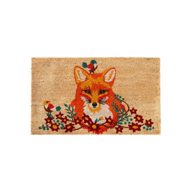 Fox and Birds 18" x 30" Doormat