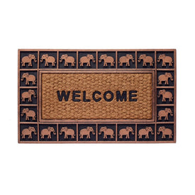 Elephant Border 18" x 30" Doormat