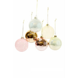 Hue Extra-Large Neutral Christmas Ornaments Set of 12
