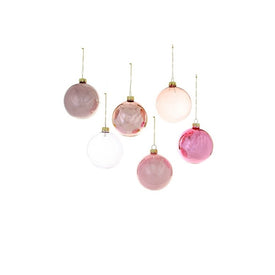 Hue Extra-Large Rose Christmas Ornaments Set of 12