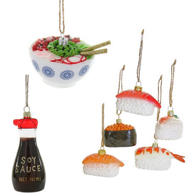 Sushi Christmas Ornaments Set of 7