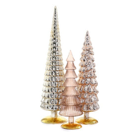 Hue Large Neutral Christmas Tree Tabletop Decorations Set of 3