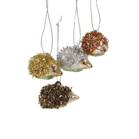 Hedgehogs Christmas Ornaments Set of 4