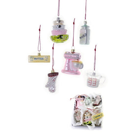 Kitchen Items Christmas Ornaments Set of 6