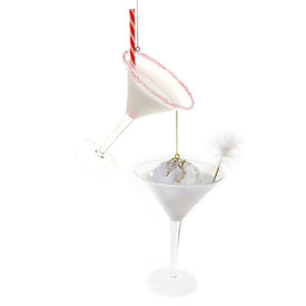 Christmas Martini Ornaments Set of 2