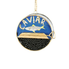 Caviar Tin Christmas Ornament