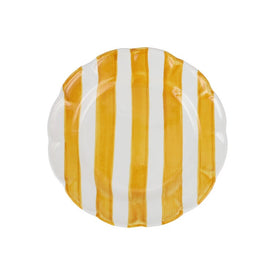 Amalfitana Yellow Stripe Salad Plate