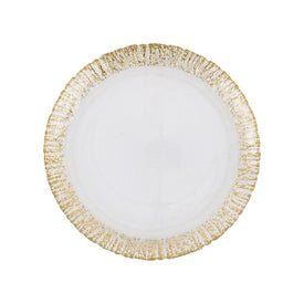 Rufolo Glass Gold Dinner Plate