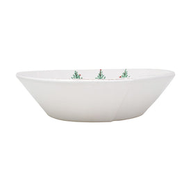 Melamine Lastra Holiday Large Shallow Serving Bowl