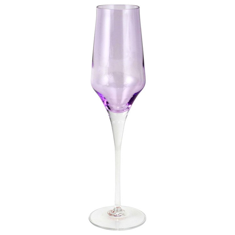 Vietri Contessa Assorted Champagne Glasses - Set of 4