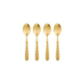 Martellato Gold Demitasse Spoons Set of 4