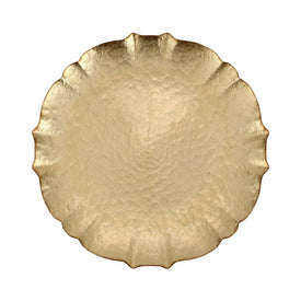 Baroque Glass Gold Charger/Service Plate