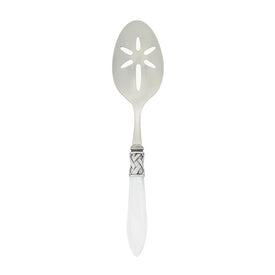Aladdin Antique White Slotted Serving Spoon