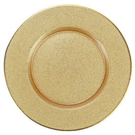 Metallic Glass Gold Service Plate/Charger