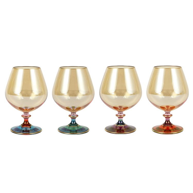 Vietri Regalia Assorted Wine Glasses - Set of 4