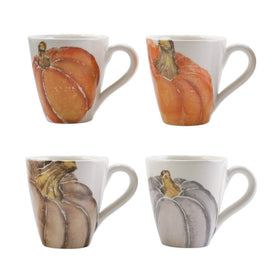 Pumpkins Assorted Mugs Set of 4