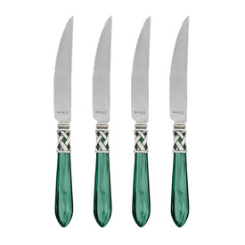 Aladdin Antique Green Steak Knives Set of 4