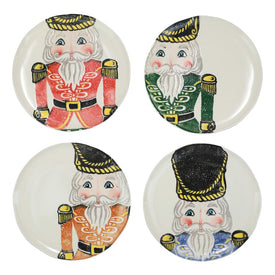 Nutcrackers Assorted Dinner Plates Set of 4