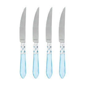 Aladdin Brilliant Light Blue Steak Knives Set of 4